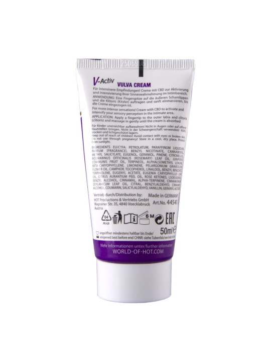 HOT CREMA PARA VULVA CON CBD 50 ML