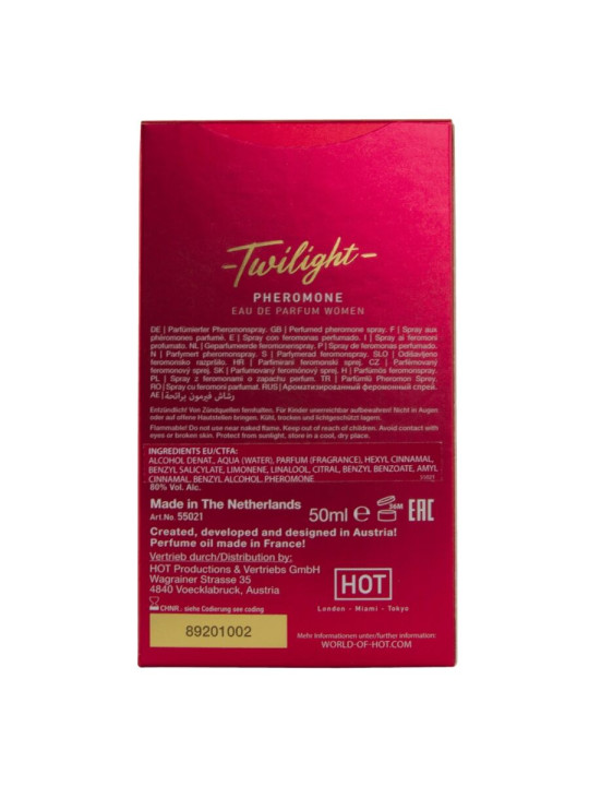 HOT TWILIGHT PERFUME CON FEROMONAS MUJER 50 ML