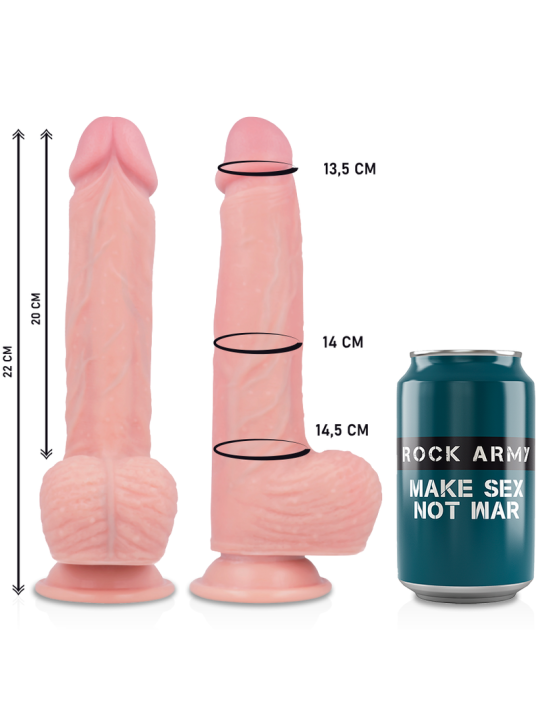 HAWK ROTADOR Y VIBRADOR 22 CM -O- 4.6 CM DE LA MARCA ROCK ARMY