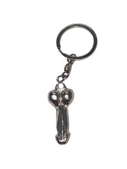 DIABLO PICANTE LLAVERO METAL PENE PLATA