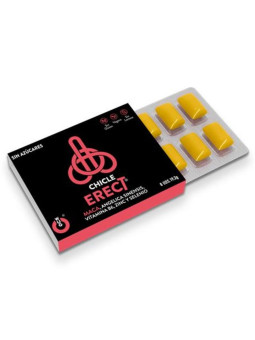 WUG ERECT 1 X 8 UDS Chicle funcional con Maca Zinc y Vitaminas para potenciar la energia y el rendimiento masculino