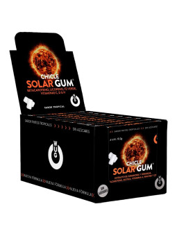 WUG Solar Gum DISPLAY 12 X 8 UDS El chicle que prepara tu piel para el sol