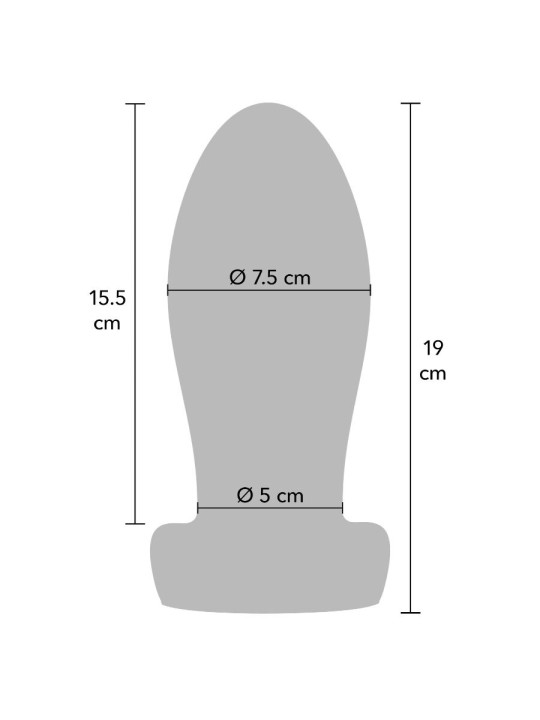 HIDDEN DESIRE EXTREME HEAVY STRETCHER PLUG ANAL XL