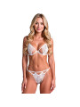 PASSION RESILQUE SET SUJETADOR TANGA BLANCO L XL