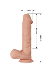 CONSOLADOR REALISTA VIBRADOR 26 CM BERQRISI TPR DE LA MARCA BAILE
