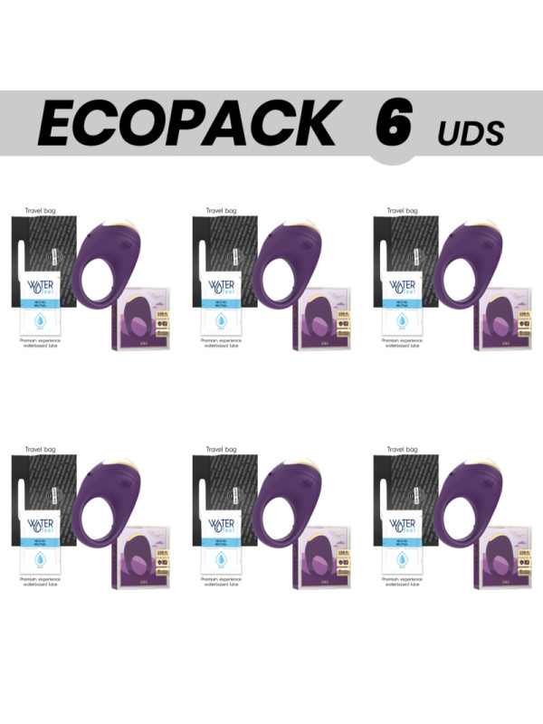 ECOPACK 6 UDS TREASURE ROBIN VIBRATING RING COMPATIBLE CON WATCHME WIRELESS TECHNOLOGY