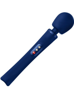 FUN FACTORY VIM WAND RUMBLE VIBRADOR RECARGABLE SILICONA AZUL MEDIANOCHE