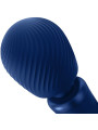FUN FACTORY VIM WAND RUMBLE VIBRADOR RECARGABLE SILICONA AZUL MEDIANOCHE
