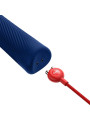 FUN FACTORY VIM WAND RUMBLE VIBRADOR RECARGABLE SILICONA AZUL MEDIANOCHE
