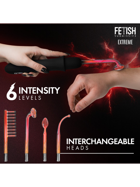 FETISH SUBMISSIVE VIBRADOR WAND ELECTROESTIMULACION ALTA FRECUENCIA