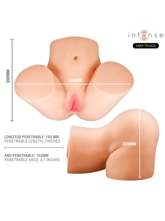 INTENSE DEEP TOUCH JULIA MASTURBADOR VAGINA CON EFECTO SUCCION CALOR VIBRACION Y VOZ CON CONTROL REMOTO 9 KG