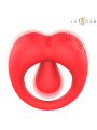 INTENSE RUSSELL ANILLO VIBRADOR CON ESTIMULACION DE CLITORIS ROJO
