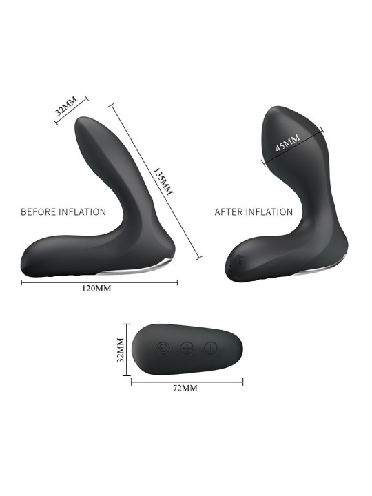 MR PLAY MASAJEADOR DE PROSTATA CON VIBRACION CONTROL REMOTO