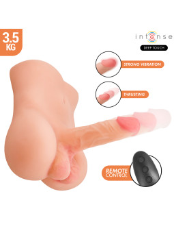 INTENSE DEEP TOUCH DAMIEN TORSO CON DILDO REALISTICO CON EMPUJE Y VIBRACION CONTROL REMOTO 35 KG