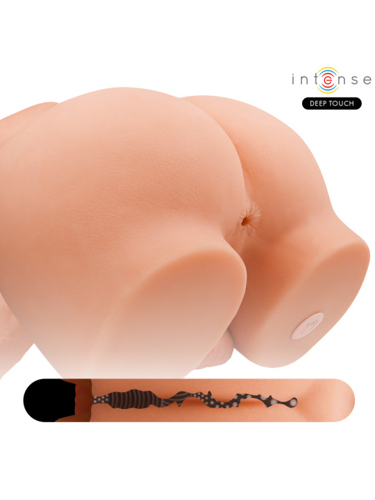 INTENSE DEEP TOUCH RICHIE TORSO CON ANO Y DILDO REALISTICO CON EMPUJE Y VIBRACION CONTROL REMOTO 47 KG