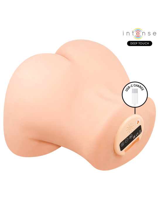 INTENSE DEEP TOUCH GINGER MASTURBADOR VAGINA CON EFECTO SUCCION CALOR VIBRACION Y VOZ CON CONTROL REMOTO 53 KG