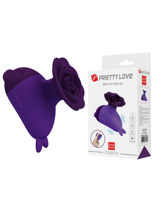 PRETTY LOVE DOLPHIN MINI VIBRADOR CON SUJECION