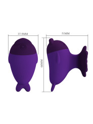 PRETTY LOVE DOLPHIN MINI VIBRADOR CON SUJECION