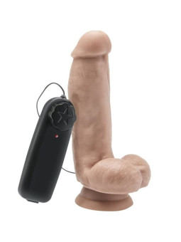 DILDO REALÍSTICO 12 CM VIBRADOR CON TESTÍCULOS Y MANDO DE LA MARCA GET REAL