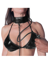 FETISH SUBMISSIVE BONDAGE COLLAR BONDAGE INFLABLE CON TIRADOR