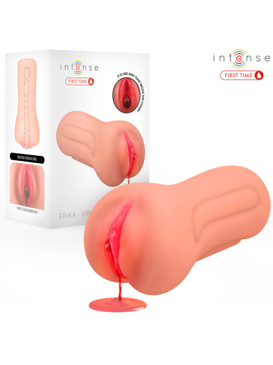 INTENSE FIRST TIME ERIKA VAGINA VIRGEN CON HIMEN Y SANGRADO