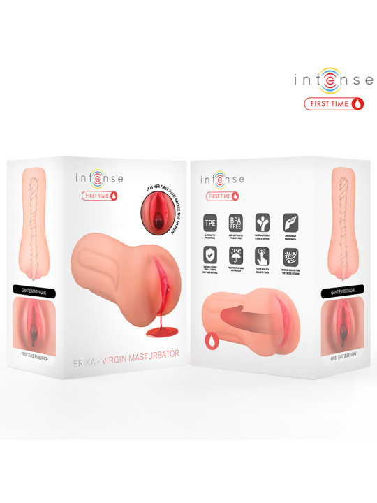 INTENSE FIRST TIME ERIKA VAGINA VIRGEN CON HIMEN Y SANGRADO