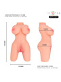 INTENSE DEEP TOUCH JESSE TORSO MASTURBADOR MULTIPOSICION DOBLE VAGINA ANO