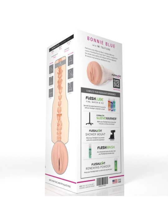 FLESHLIGHT GIRLS BONNIE BLUE CON TEXTURA 1K VAGINA