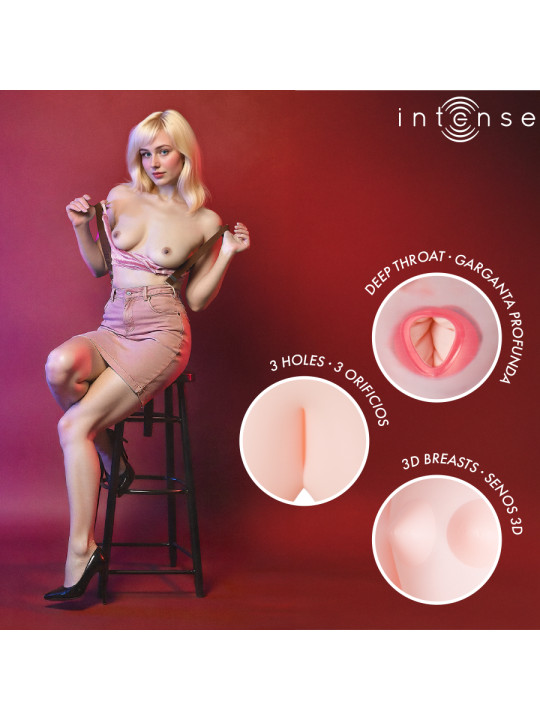 INTENSE DOLLS INGRID MUNECA HINCHABLE CON TRES ORIFICIOS