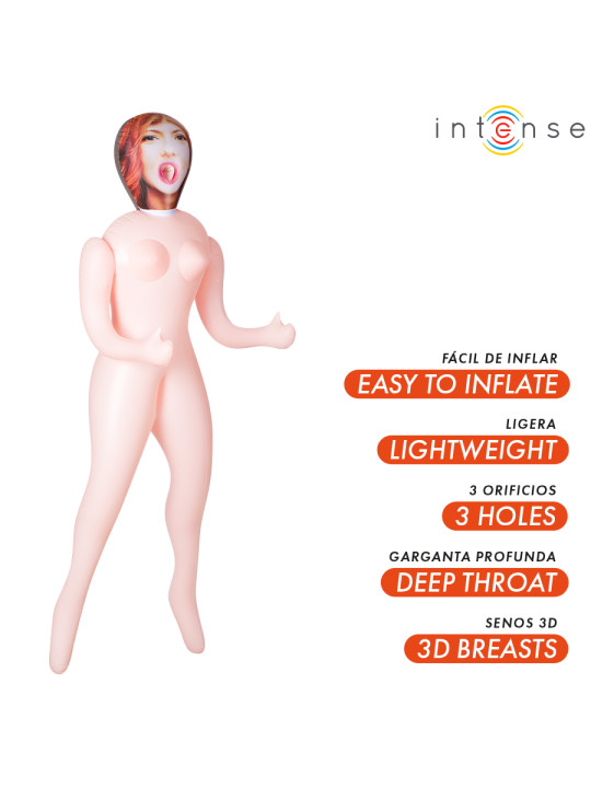 INTENSE DOLLS SCARLETT MUNECA HINCHABLE CON TRES ORIFICIOS