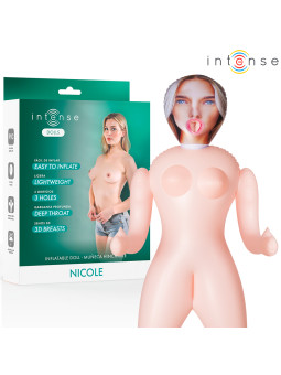 INTENSE DOLLS NICOLE MUNECA HINCHABLE CON TRES ORIFICIOS