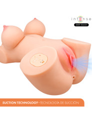 INTENSE DEEP TOUCH VERO TORSO VAGINA CON EFECTO SUCCION CALOR VIBRACION Y VOZ CON CONTROL REMOTO 55 KG