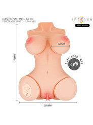 INTENSE DEEP TOUCH VERO TORSO VAGINA CON EFECTO SUCCION CALOR VIBRACION Y VOZ CON CONTROL REMOTO 55 KG