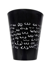 DIABLO PICANTE VASO NEGRO 500 ML CON TETAS BLANCAS