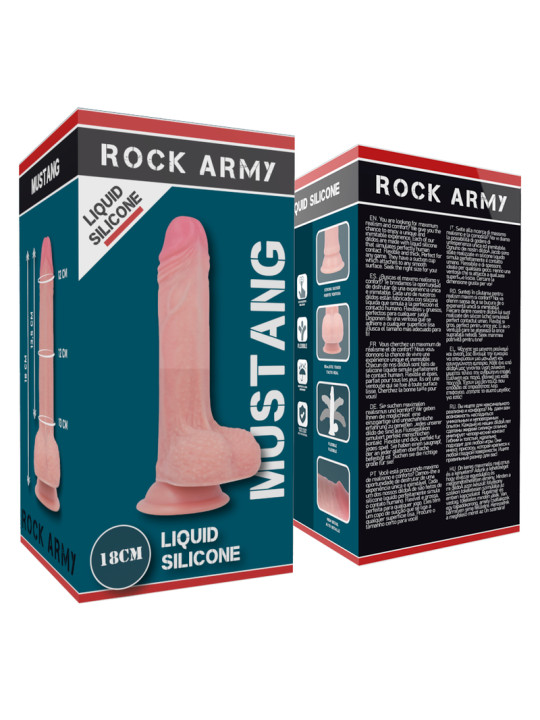 ROCKARMY ARNES LIQUID SILICONE DILDO PREMIUM MUSTANG 18 CM O 414 CM
