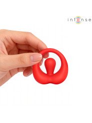 INTENSE RUSSELL ANILLO VIBRADOR CON ESTIMULACION DE CLITORIS ROJO