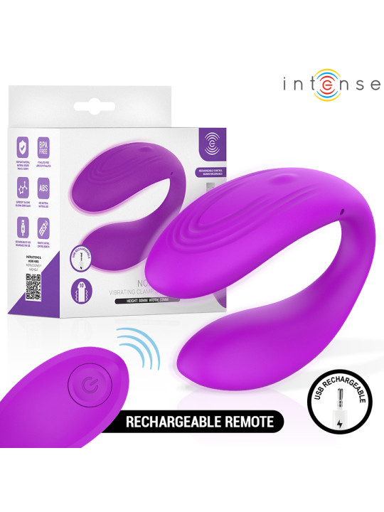 INTENSE NORA ESTIMULADOR DE PINZA CON VIBRACION MORADO