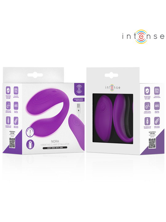 INTENSE NORA ESTIMULADOR DE PINZA CON VIBRACION MORADO