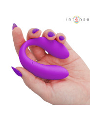 INTENSE NORA ESTIMULADOR DE PINZA CON VIBRACION MORADO
