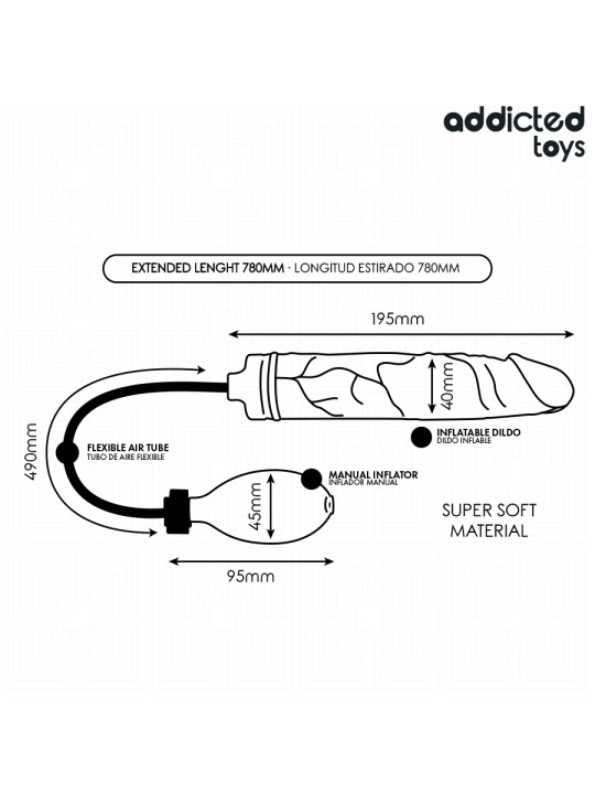 ADDICTED TOYS DILDO INFLABLE MODELO 2