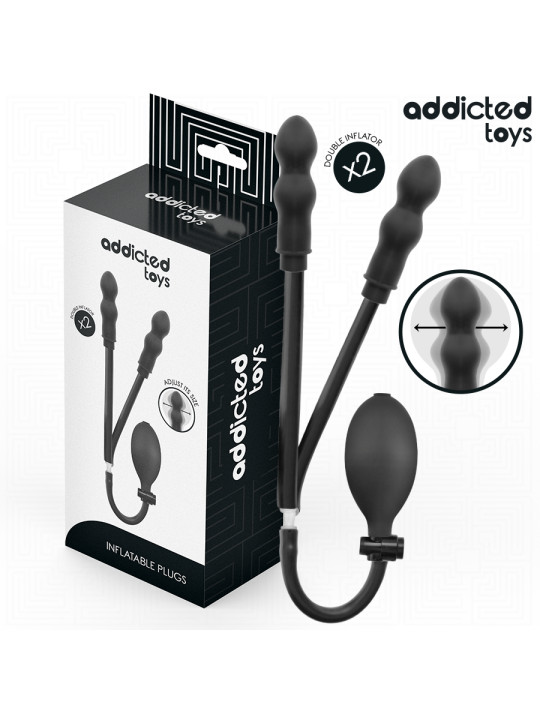 ADDICTED TOYS PLUG ANAL DOBLE INFLABLE MODELO 3