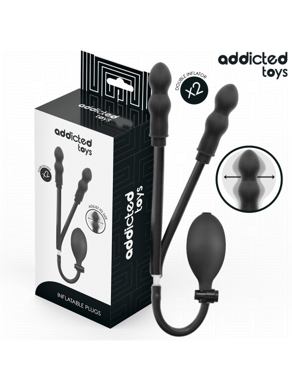 ADDICTED TOYS PLUG ANAL DOBLE INFLABLE MODELO 3