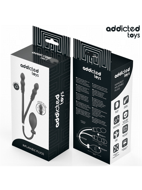 ADDICTED TOYS PLUG ANAL DOBLE INFLABLE MODELO 3