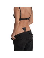 BYE BRA TANGA ADHESIVO ENCAJE NEGRO TALLA UNICA