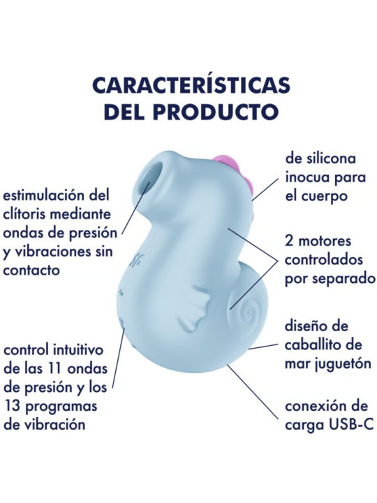 SATISFYER SEA PONY VIBRADOR ESTIMULADOR AIR PULSE