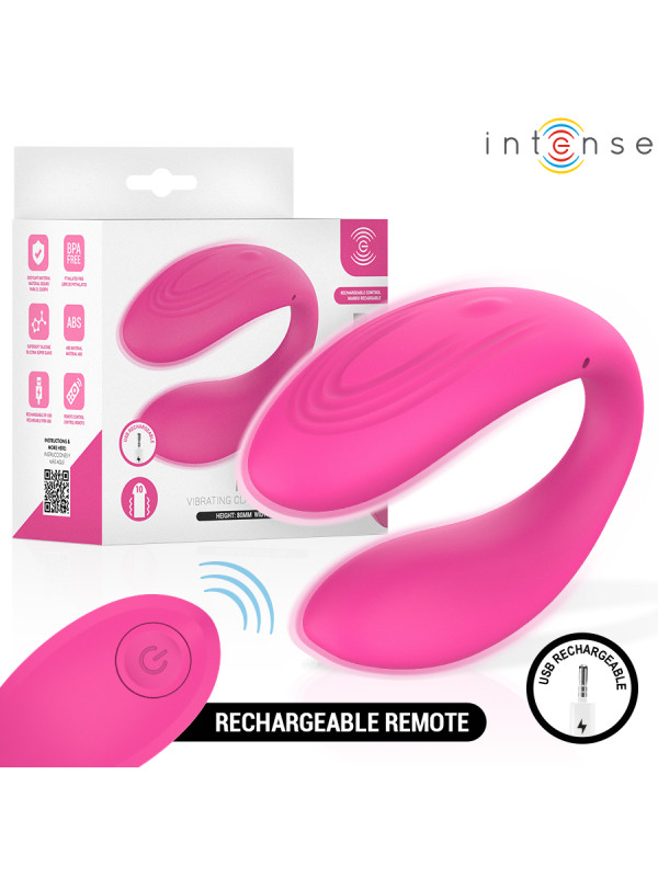 INTENSE NORA ESTIMULADOR DE PINZA CON VIBRACION ROSA