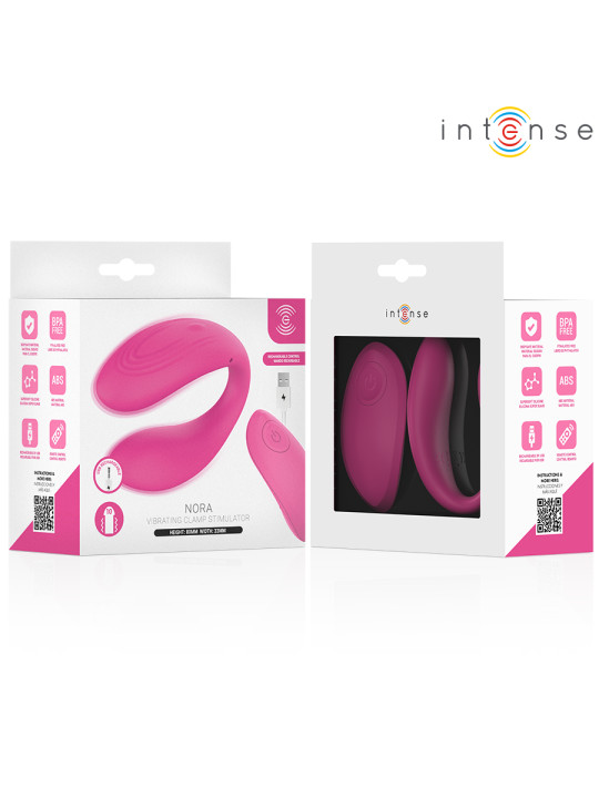 INTENSE NORA ESTIMULADOR DE PINZA CON VIBRACION ROSA
