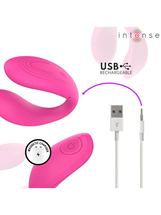 INTENSE NORA ESTIMULADOR DE PINZA CON VIBRACION ROSA