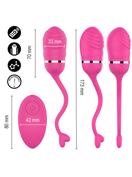 INTENSE SOOKIE HUEVO VIBRADOR CON CONTROL REMOTO ROSA