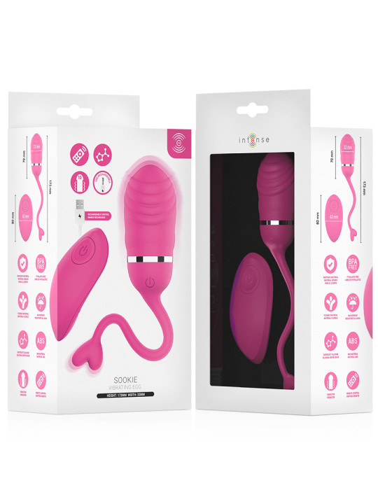 INTENSE SOOKIE HUEVO VIBRADOR CON CONTROL REMOTO ROSA